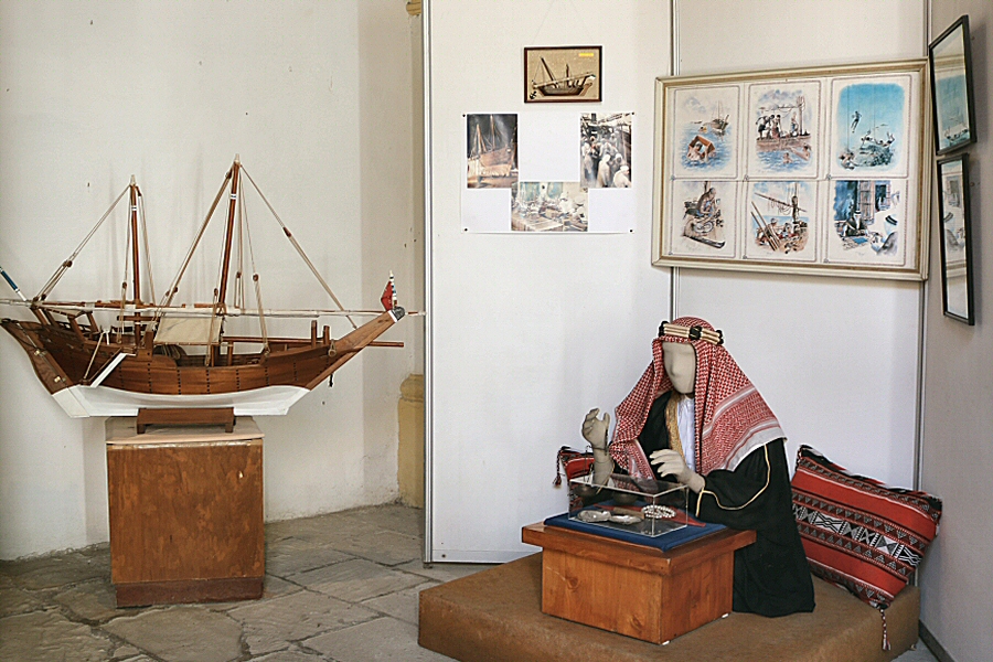 the Arab merchant, selling pearls