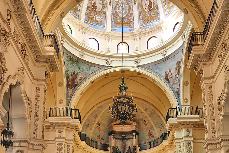 the magnificent interior of the church