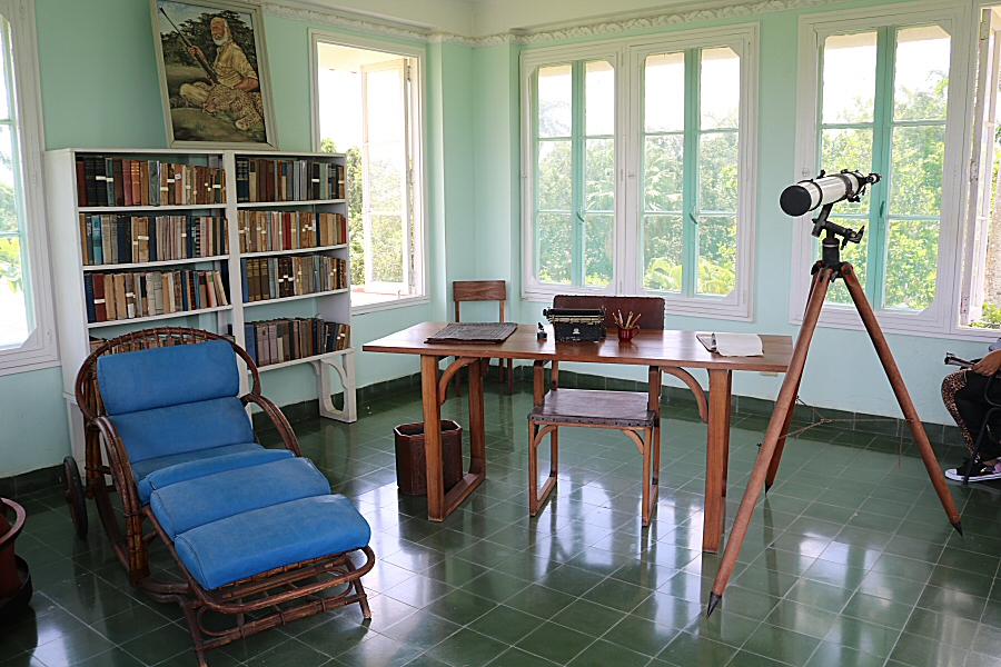  the third floor of the tower was furnished for Hemingway 