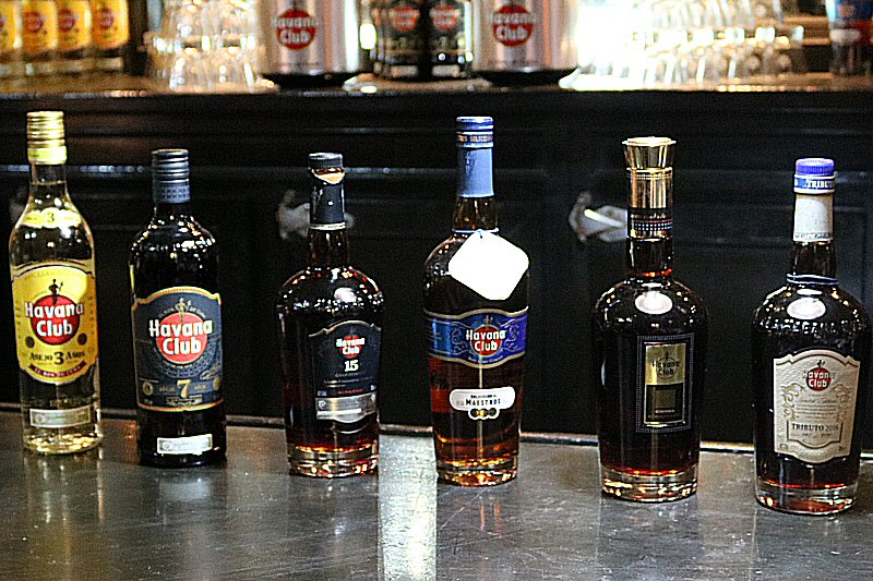 different brands of Havana Club Rum