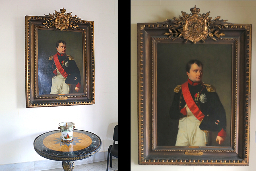 the oil painting of Napoleon, the work of Robert Lefèvre